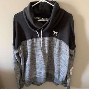 PINK Cowl neck hoodie